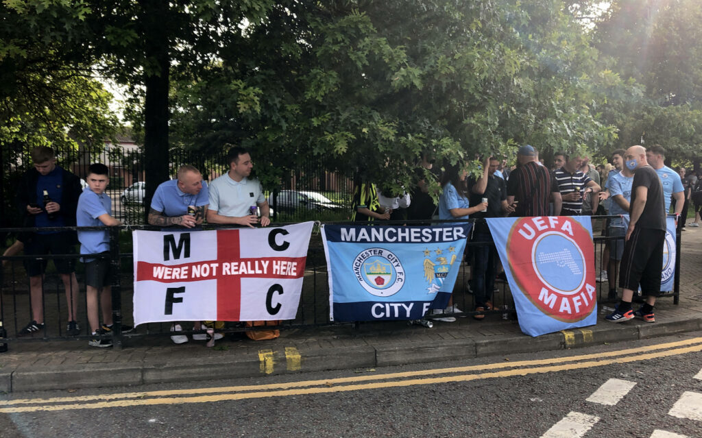 ManCity Fans UEFA Champions League Banner 